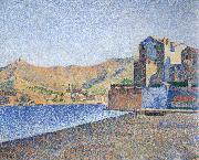 Paul Signac town beach collioure opus Spain oil painting artist